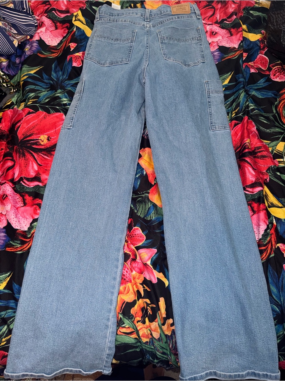 Light Blue Women's Jeans - Picture 2 of 3